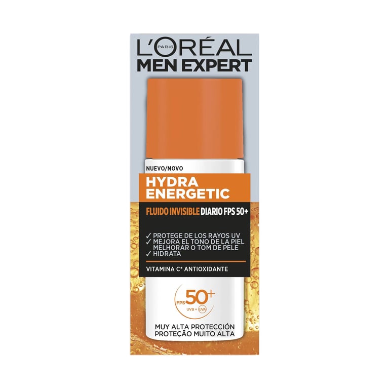 Men Expert Hydra Energetic Con Vitamina C SPF50 50 ml