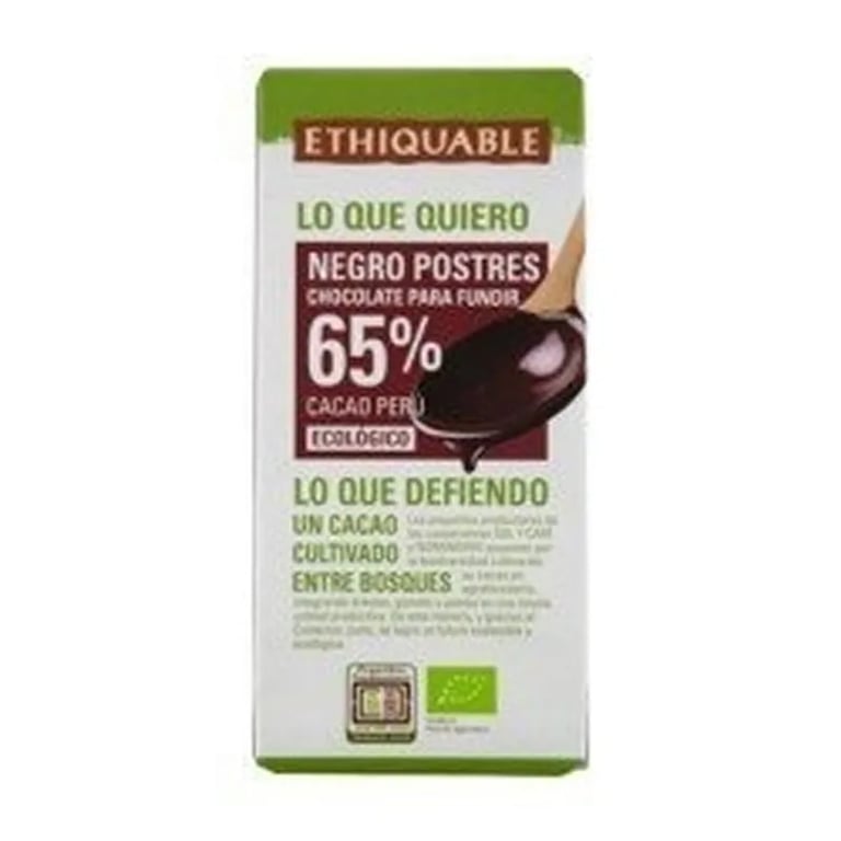 Chocolate Fundir Bio 65% Cacao