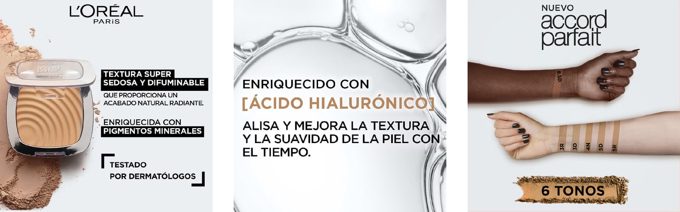 Accord Parfait Polvo Fundente Hyaluronic Acid #4.N de L'Oreal Paris