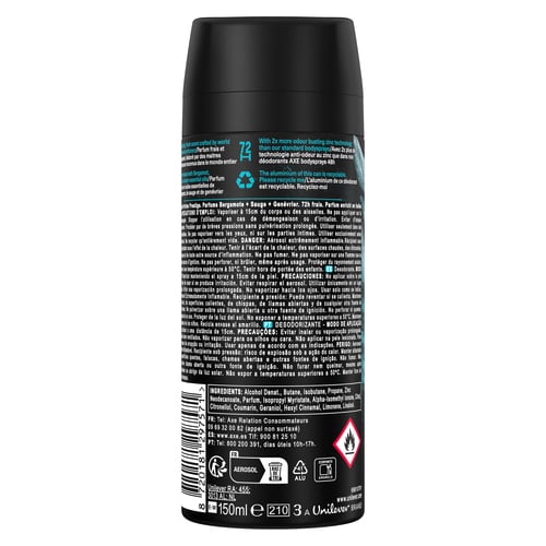 Aqua Bergamot Deodorant Spray 150 ml von Axe