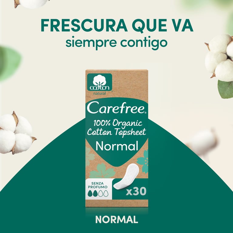 Salvaslip 100% Organic Cotton Normal 30 St von Carefree
