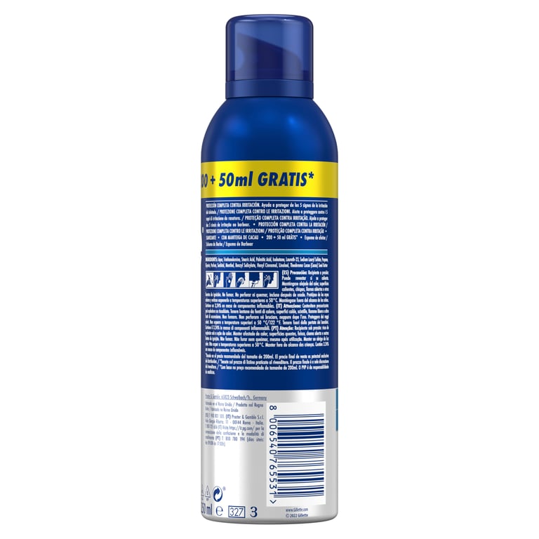 Gillette Series 3X Mousse à Raser 250 ml de Gillette