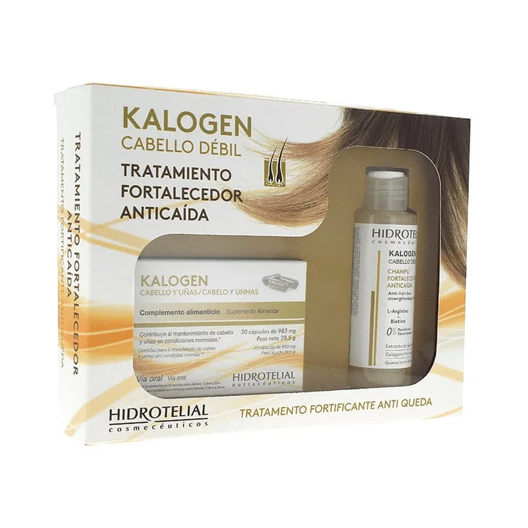 Confezione Kalogen Capelli e Unghie 30 Capsule + Kalogen Shampoo Anticaduta