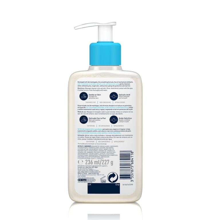 SA Nettoyant Anti-Rugosités 236 ml de Cerave