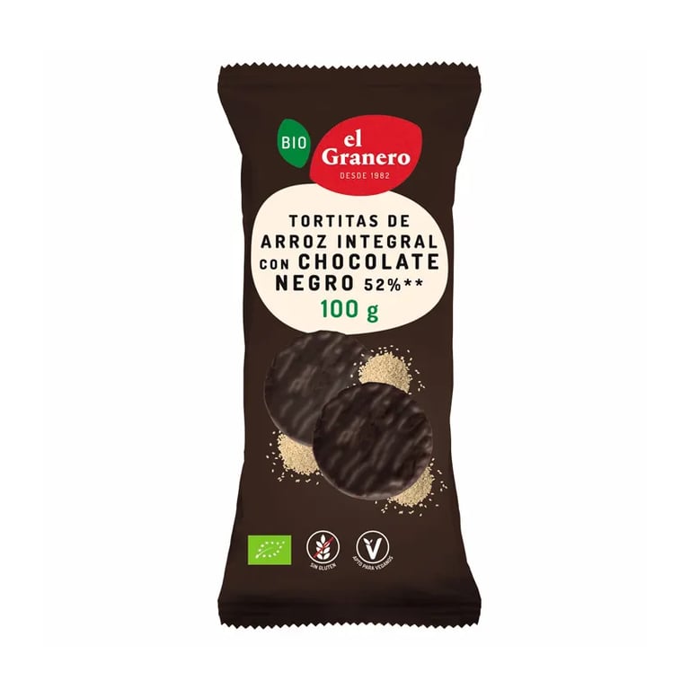 Galettes de Riz au Chocolat Noir Bio