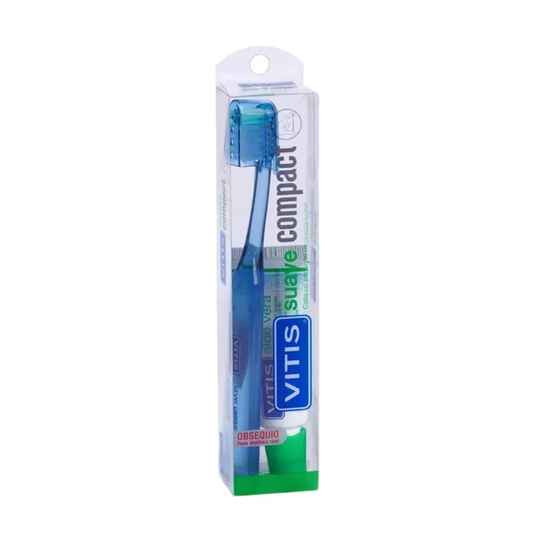 Cepillo Pequeño Dureza Suave + Pasta Dentífrica 15 ml