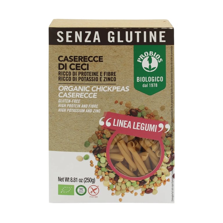 Caserecce De Garbanzos Sin Gluten Bio