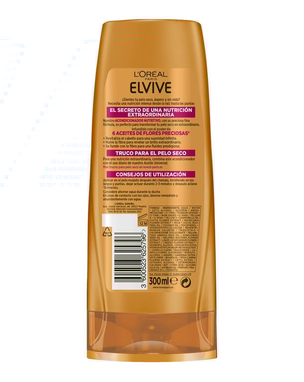 Olio Straordinario Balsamo Nutriente 250 ml di Elvive