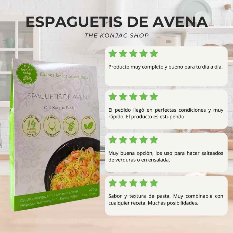 Espaguetis De Avena De Konjac 200g de The Konjac