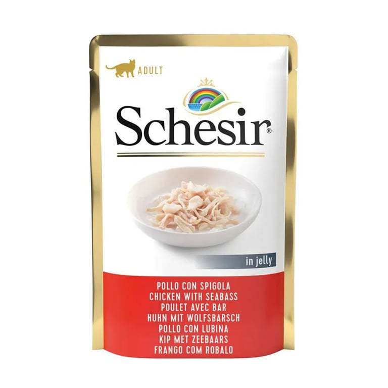 Comida Húmeda Para Gatos Filetes De Pollo Con Lubina