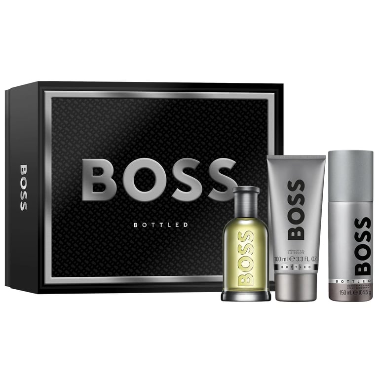 Boss Bottled EDT 100 ml + Gel Douche 100 ml + Déodorant 150 ml