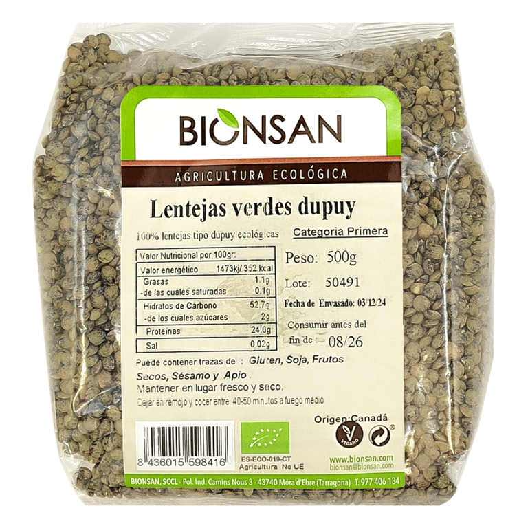 Lentilles Vertes Dupuy Bio