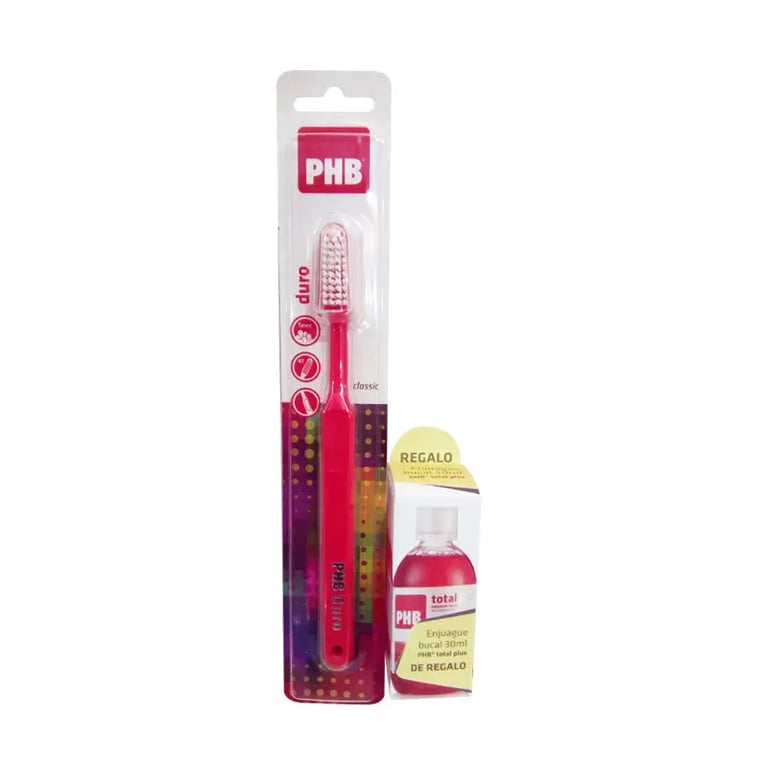 PHB Zahnbürste Classic Hart + Mundwasser Total Plus