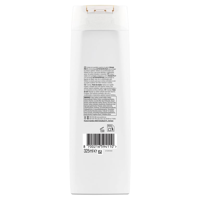 Shampooing Boucles Définies 325 ml de Pantene