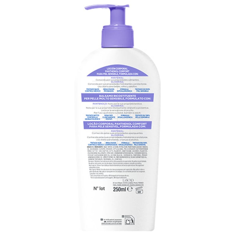 Panthenol Comfort Lozione Corpo Pelle Sensibile 250 ml di Mixa