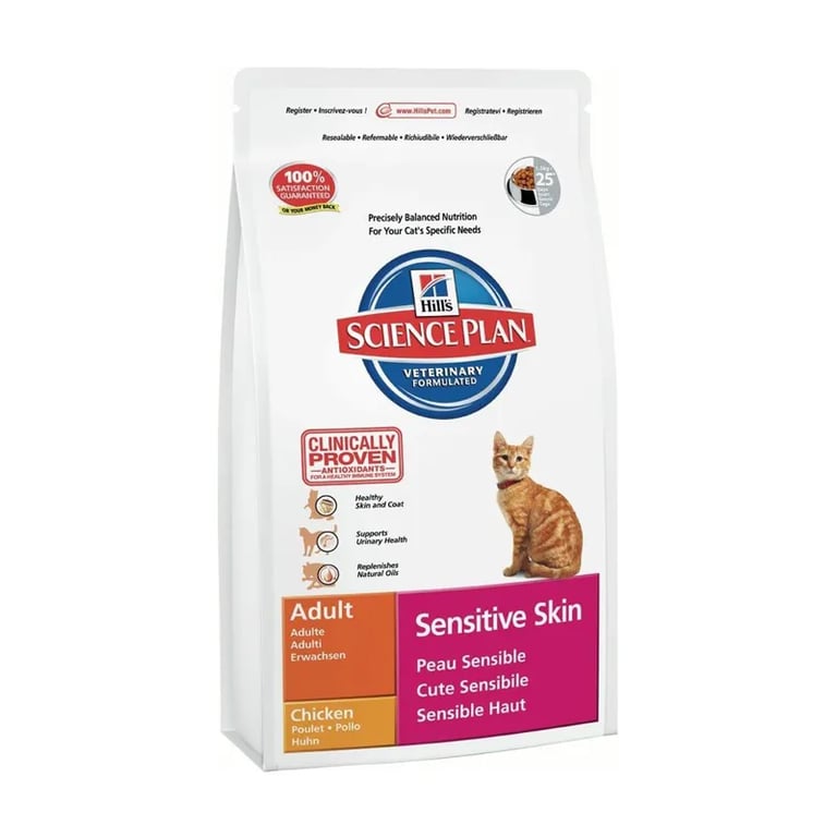 Science Plan Gato Adulto Sensitive Skin Pollo 1,5 Kg