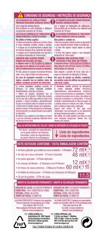 Excellence Creme #5.5 Castaño Claro Caoba de L'Oreal Paris