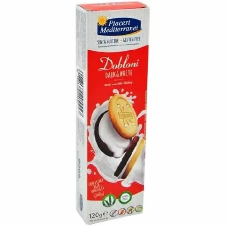 Galletas Dobloni Dark White Sin Gluten
