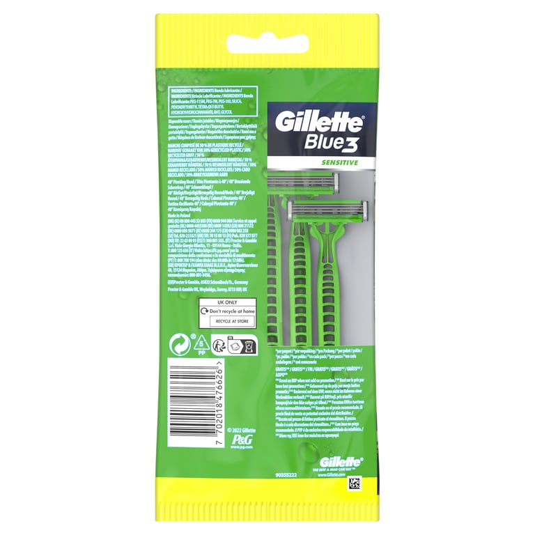 Gillette Blue3 5 Unités de Gillette