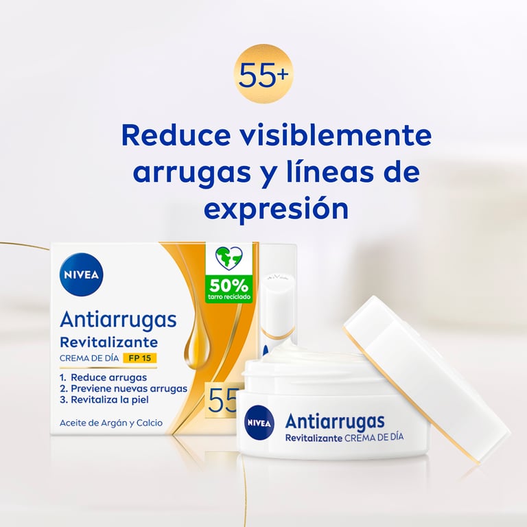 Creme de Dia Anti-rugas Revitalizante 55+ SPF15 50 ml da Nivea