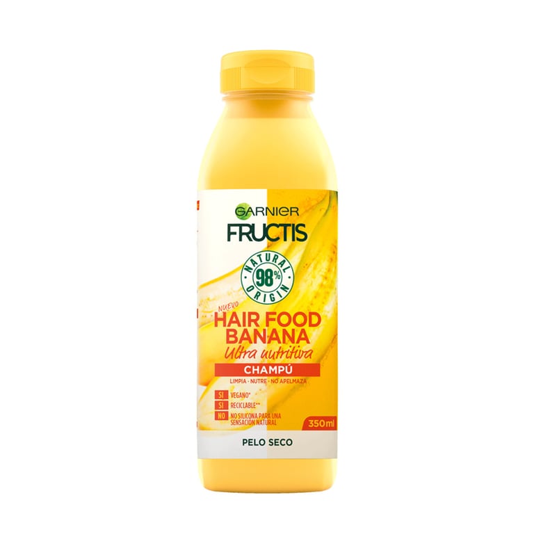 Fructis Hair Food Banana Shampoo Ultra Nutriente 350 ml di Garnier - imagen 5 de 12
