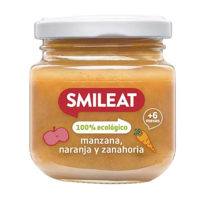Tarrito Ecológico Manzana Naranja Y Zanahoria 6M+