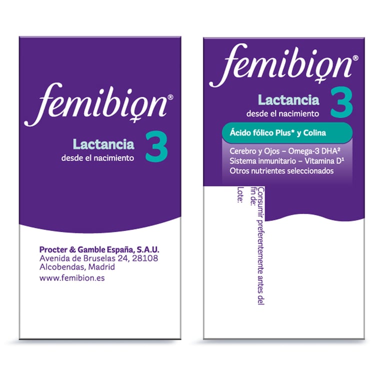 Femibion 3 Lactancia 28 Tabs + 28 Caps de Femibion