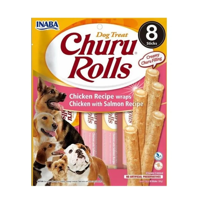Dog Rolls Reta De Frango Com Salmão