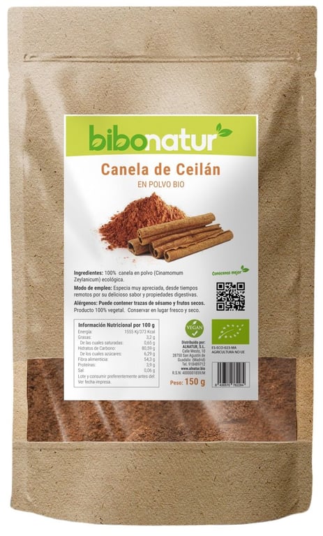 Canela de Ceilán en Polvo Ecológica