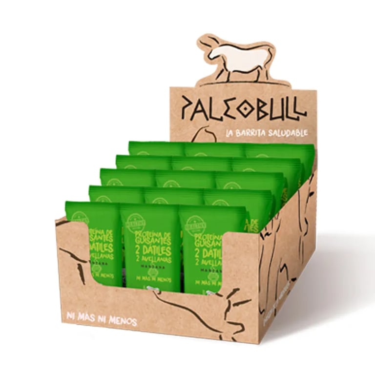 PALEOBULL BARRITA VEGANA DE MANZANA Y PROTEÍNA DE GUISANTE