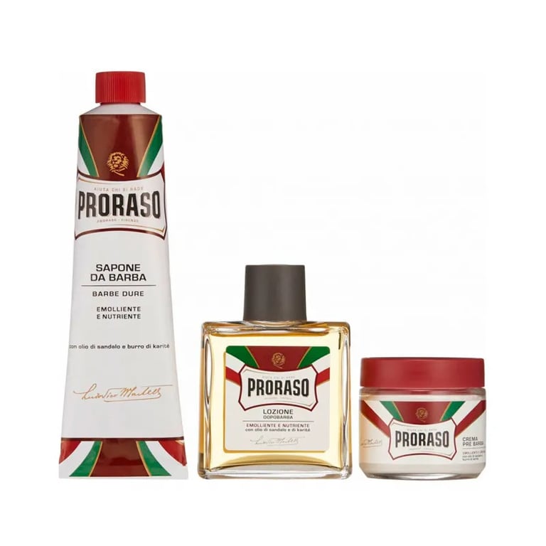 Red Vintage Prima-Dopo Pre Barba + Crema da Barba+ Aftershave