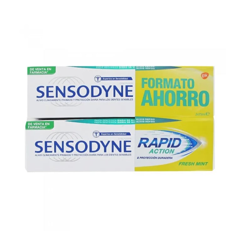 SENSODYNE RAPID ACTION FRESH MINT PACK AHORRO