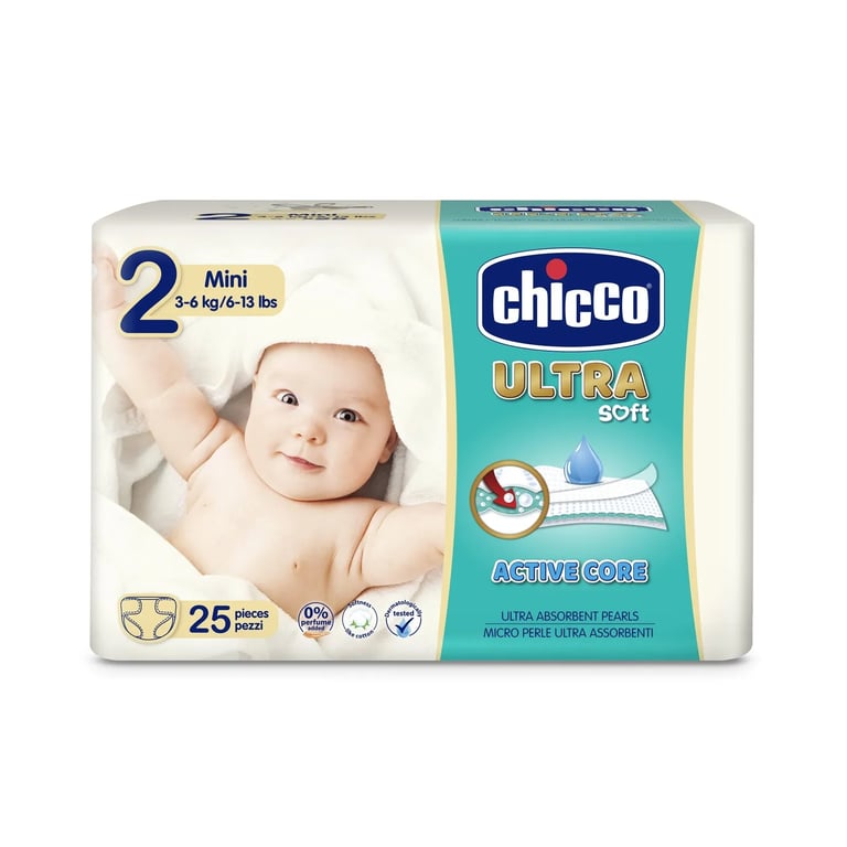 Ultra Soft Fraldas Mini T2 3-6 Kg