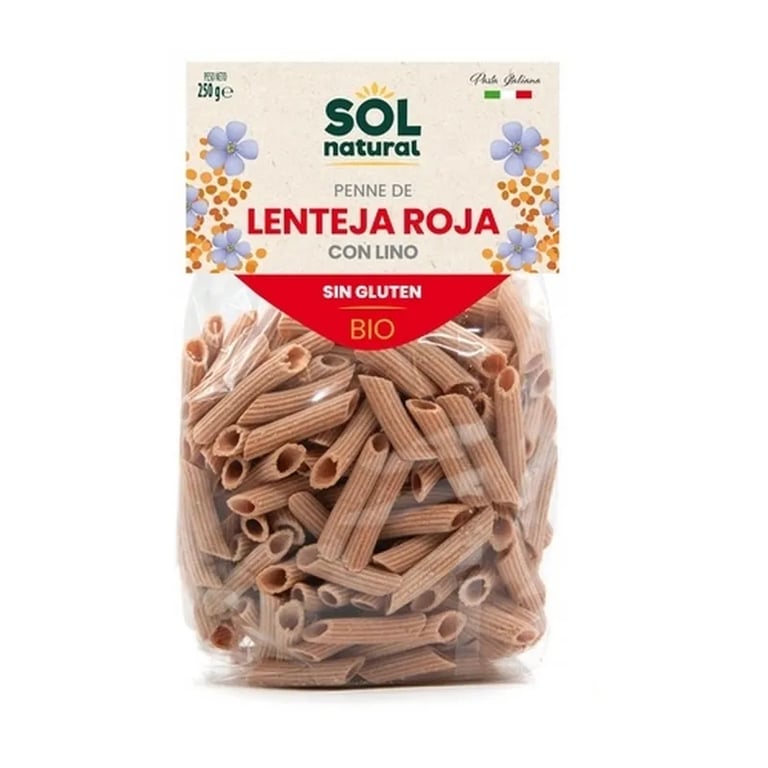 Macaronis Lentille Rouge Penne Raw Bio