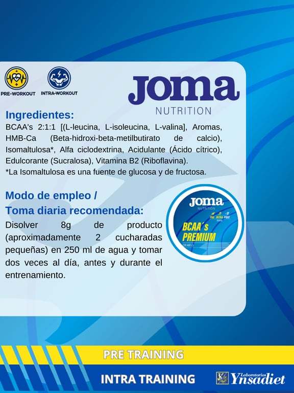 Joma BCAA's Premium con HMB-Ca - imagen 6 de 8