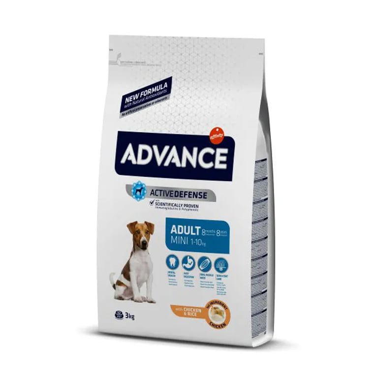 Voer voor Honden Mini Volwassen Kip en Rijst 3 Kg