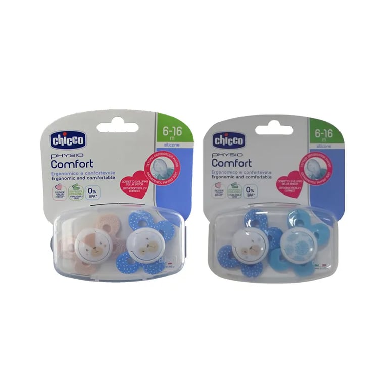 CHUPETE PHYSIO COMFORT SILICONA 6-16M AZUL