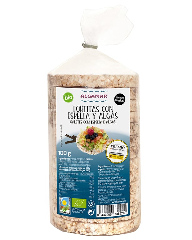 Bio-Dinkel Algen Waffeln