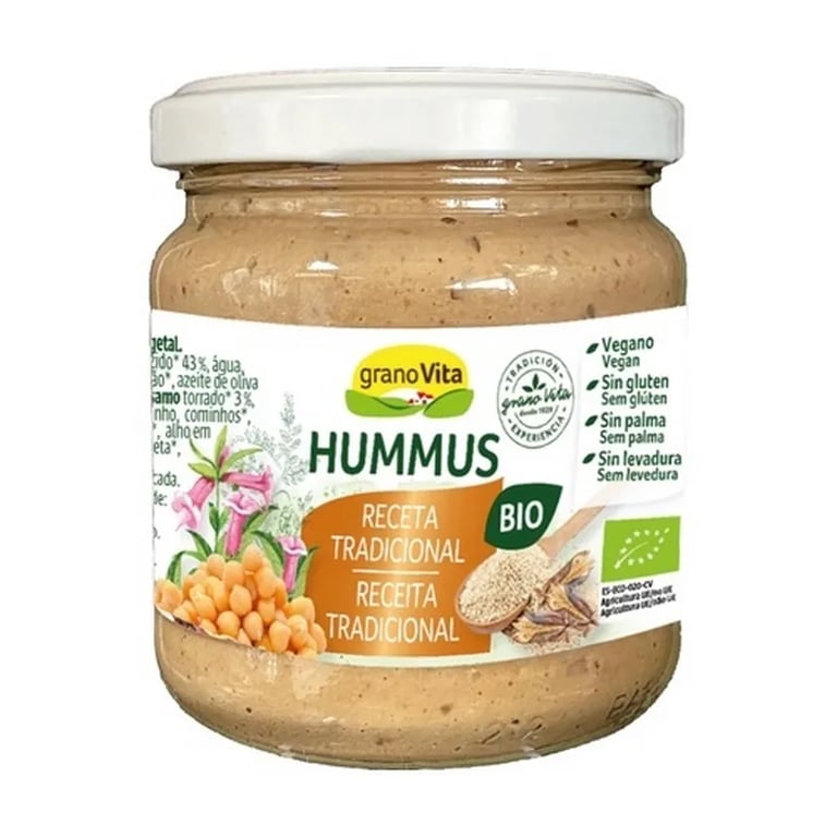 Hummus Tradicional Sin Gluten Bio Vegan