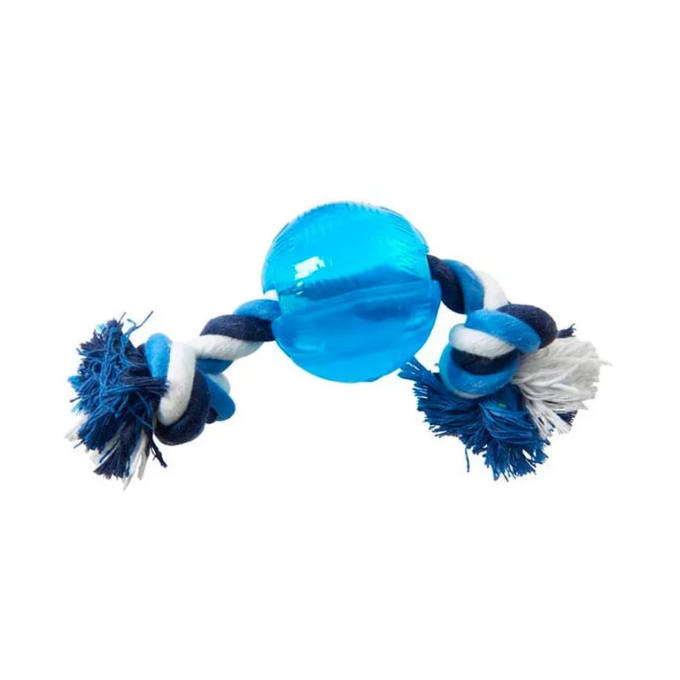 Spielzeug Hund Ball Strong Mit Seil S 22 cm