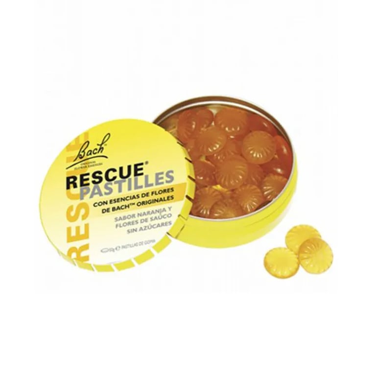 FLORES DE BACH ORIGINALES RESCUE PASTILLAS NARANJA Y SAUCO