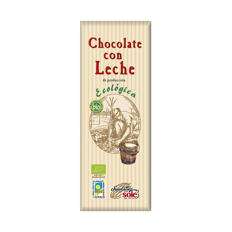 Chocolatina Chocolate Con Leche Sin Gluten Bio