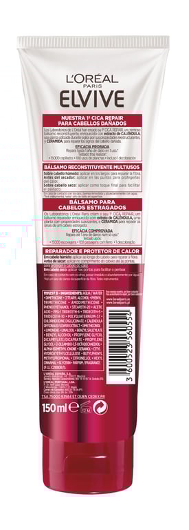 Cica-Repair Bálsamo Sem Enxaguar Cabelo Danificado 150 ml da Elvive