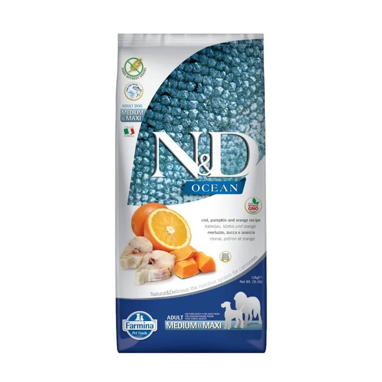 Pienso Perro Medium Maxi ND Ocean Sardine En Sinaasappel