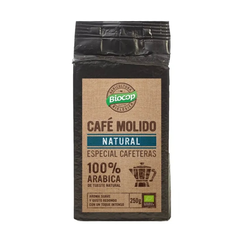 Café moulu décaféiné 100 % Arabica Bio