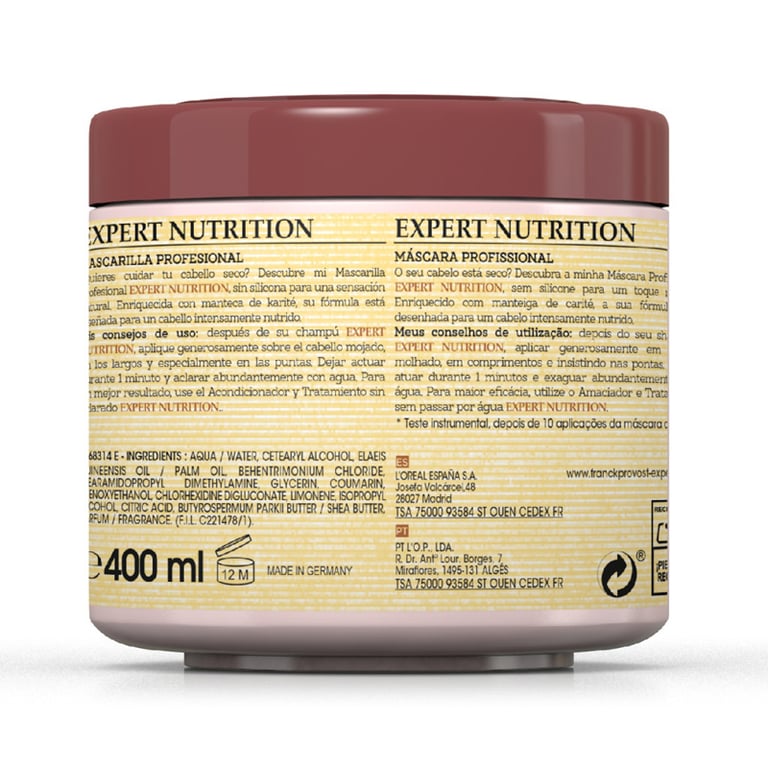 Expert Nutrition Maske Trockenheit und Rauheiten 400 ml von Frank Provost