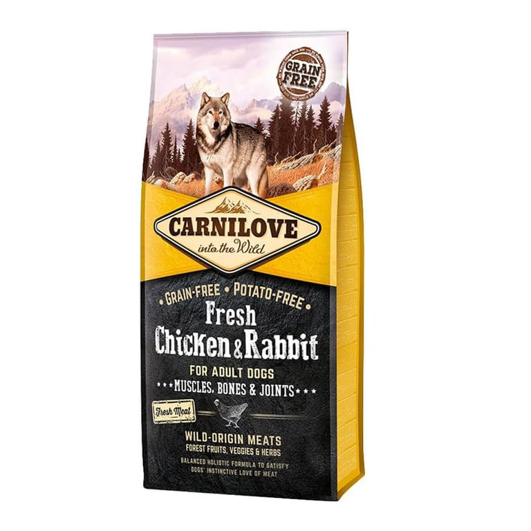 Carnilove Canine Adult Fresh Pollo Conejo Joints