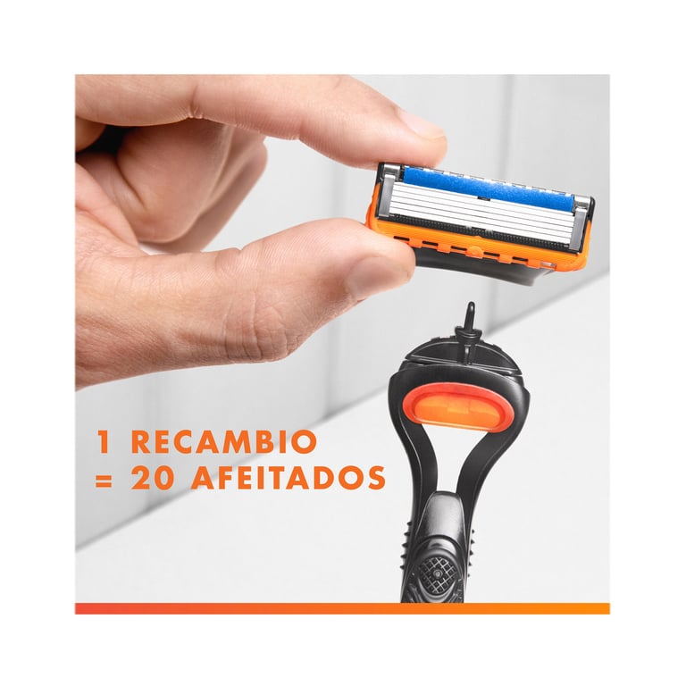 Maquinilla Fusion5 + Hoja + Gel 200 ml de Gillette