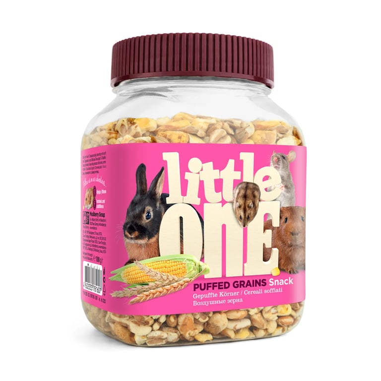 Snack gepuffte Körner