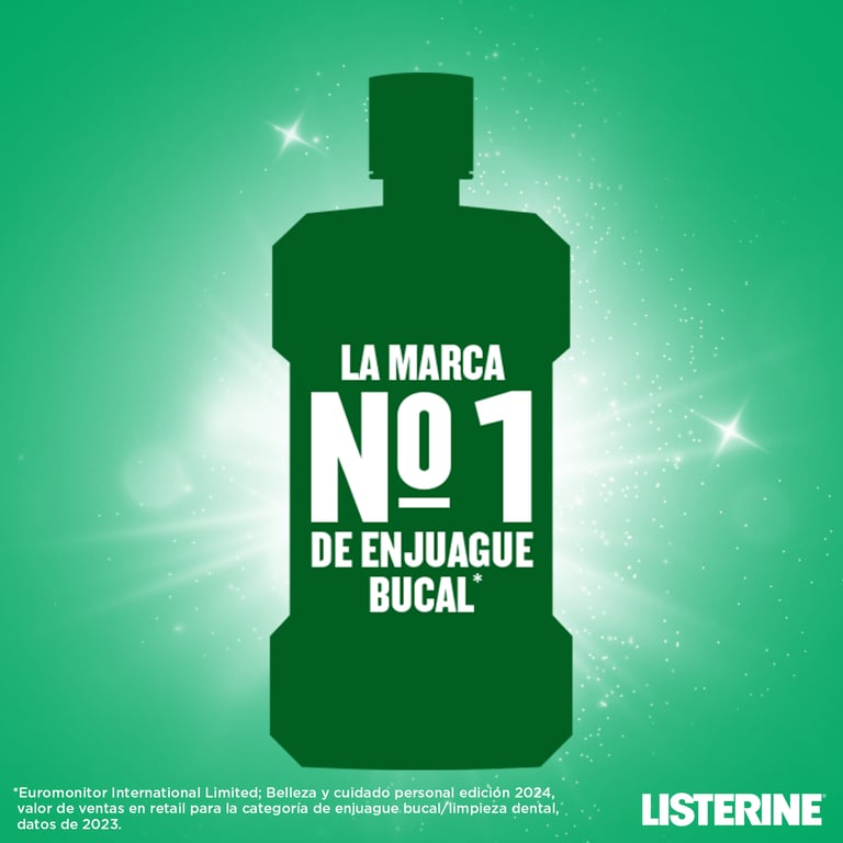 Listerine Sans Alcool Menthol Goût Léger 500 ml de Listerine